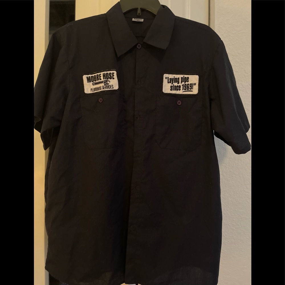 Halloween Costume  🎃 Plumber’s Shirt with “Pun” Graphics 😉